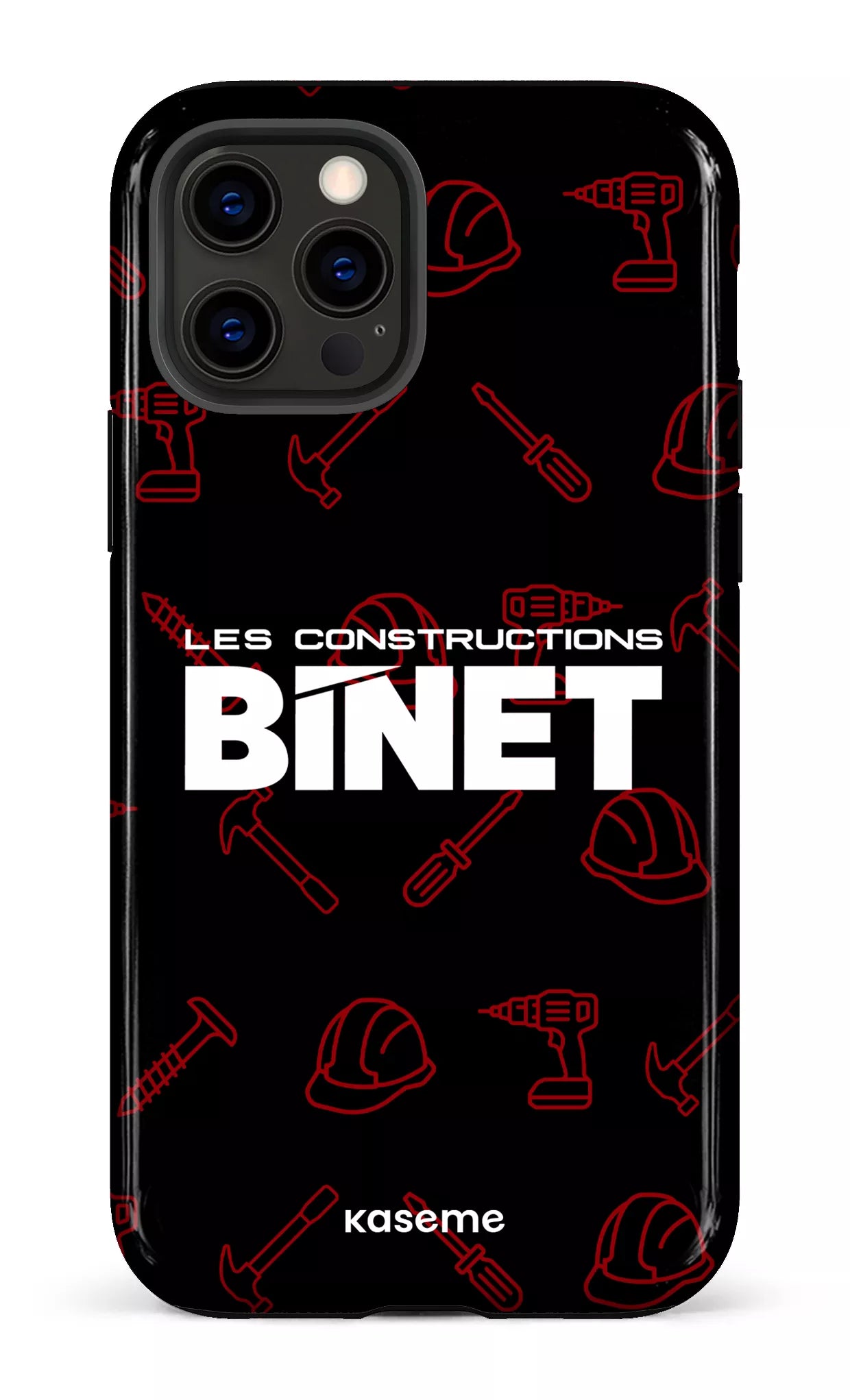 iPhone 12 Pro Tough Constructions Binet Noir -