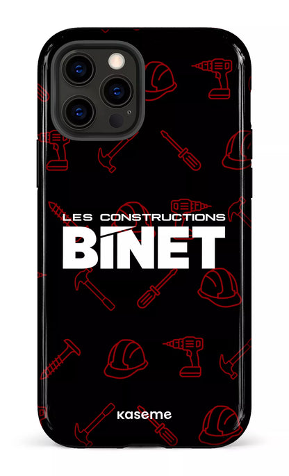iPhone 12 Pro Tough Constructions Binet Noir -