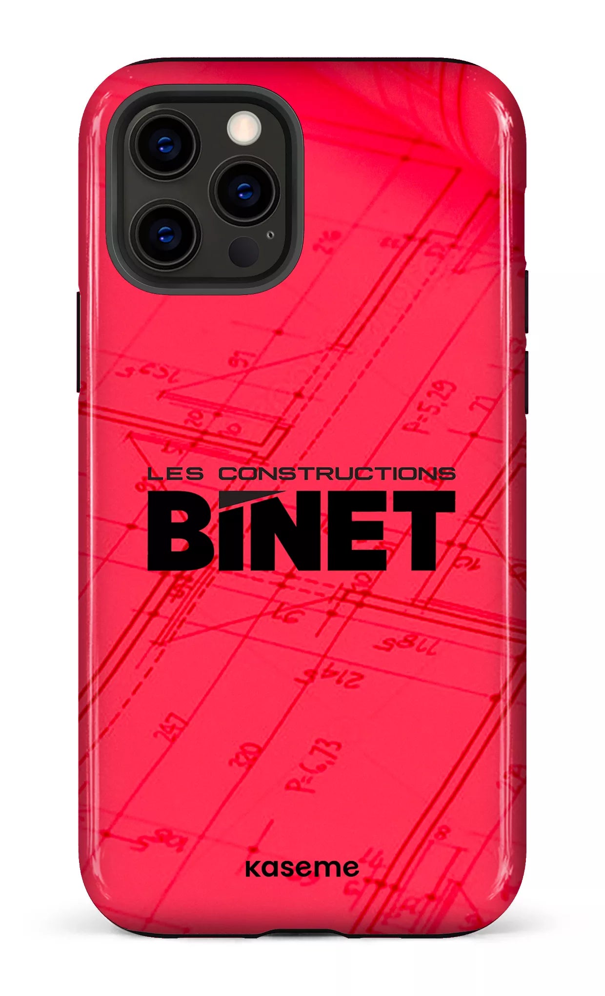 iPhone 12 Pro Tough Constructions Binet Rouge -