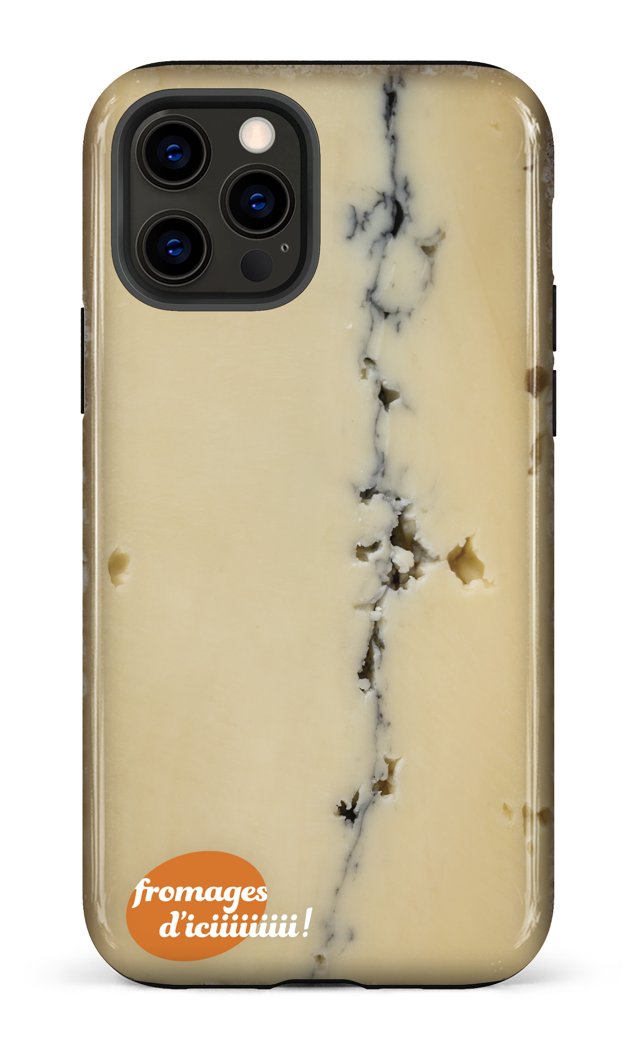 iPhone 12 Pro Tough Fromage Cendré Logo -