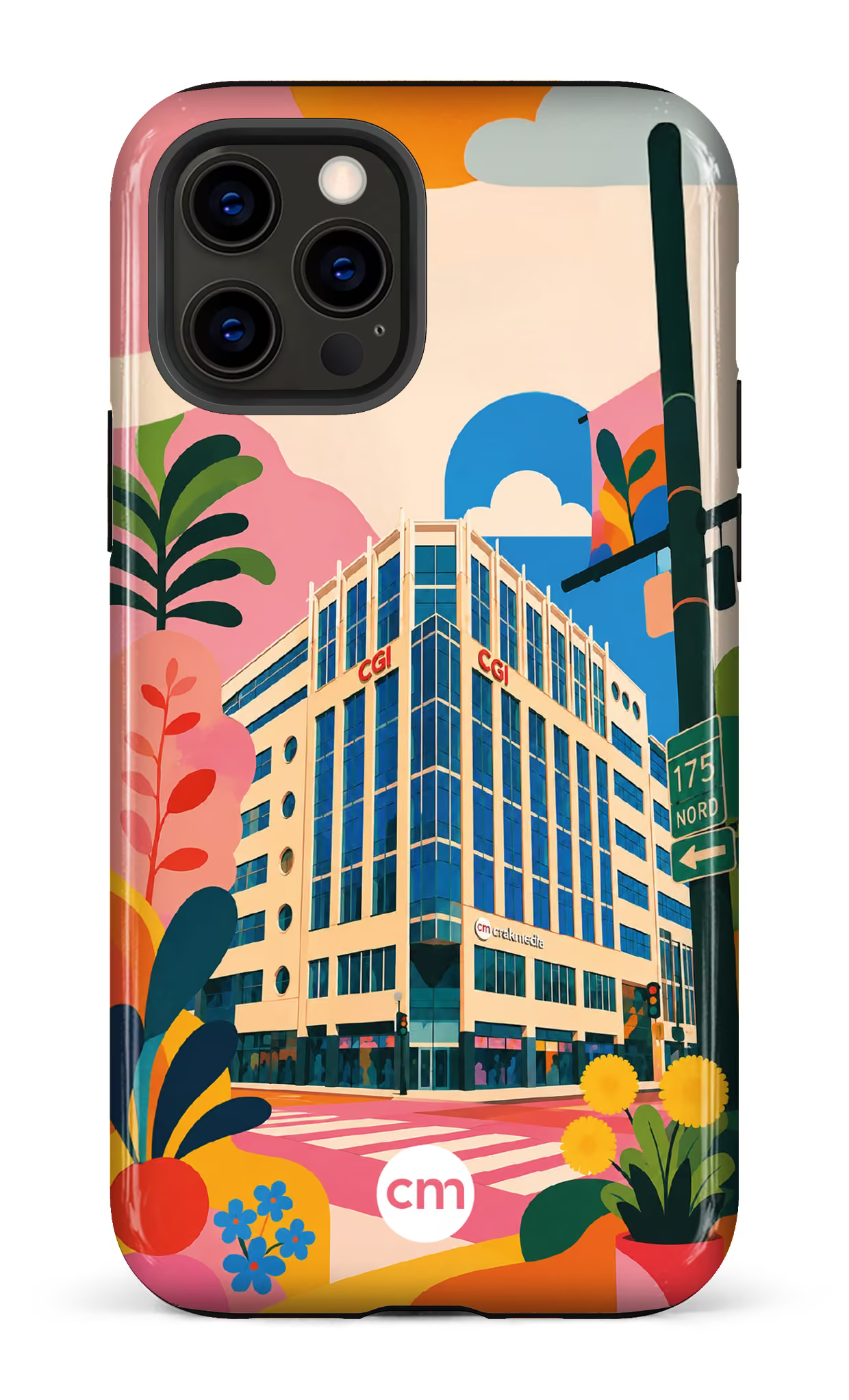 iPhone 12 Pro Tough Funky Building Crakmedia -