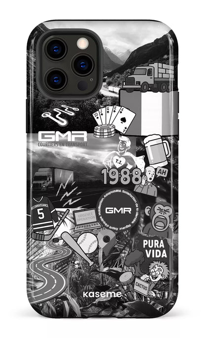 iPhone 12 Pro Tough GMR Collage Noir et Blanc -