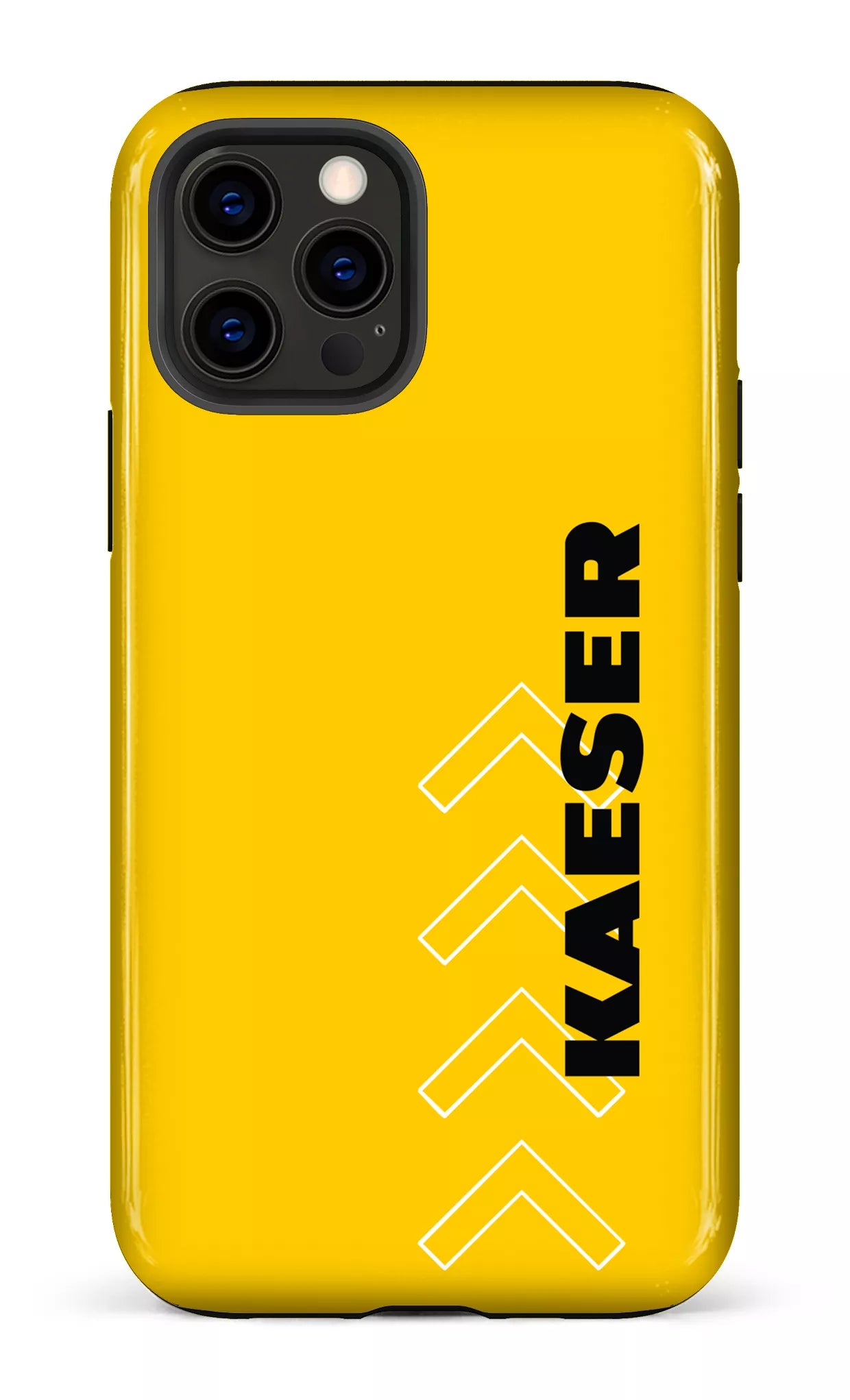 iPhone 12 Pro Tough Kaeser Flèches Jaune -