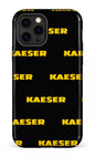 iPhone 12 Pro Tough Kaeser Pattern Noir -