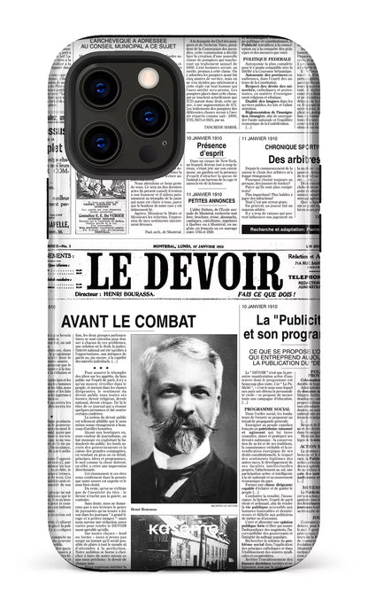 iPhone 12 Pro Tough Le Devoir — Premier édito -