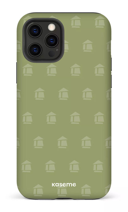 iPhone 12 Pro Tough Matte Flordeco motif sauge -