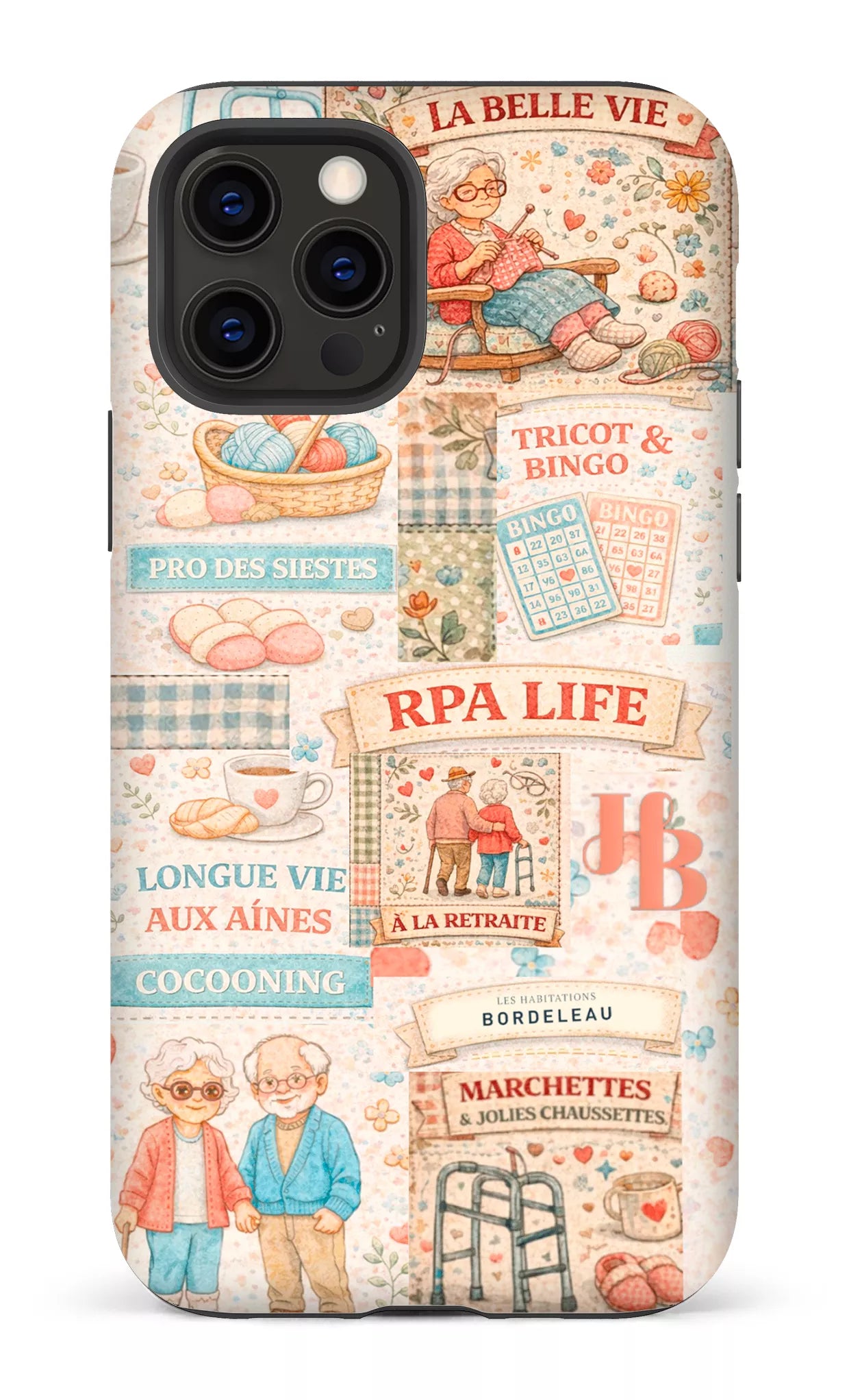 iPhone 12 Pro Tough Matte HB Courtepointe -