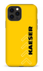 iPhone 12 Pro Tough Matte Kaeser Flèches Jaune -