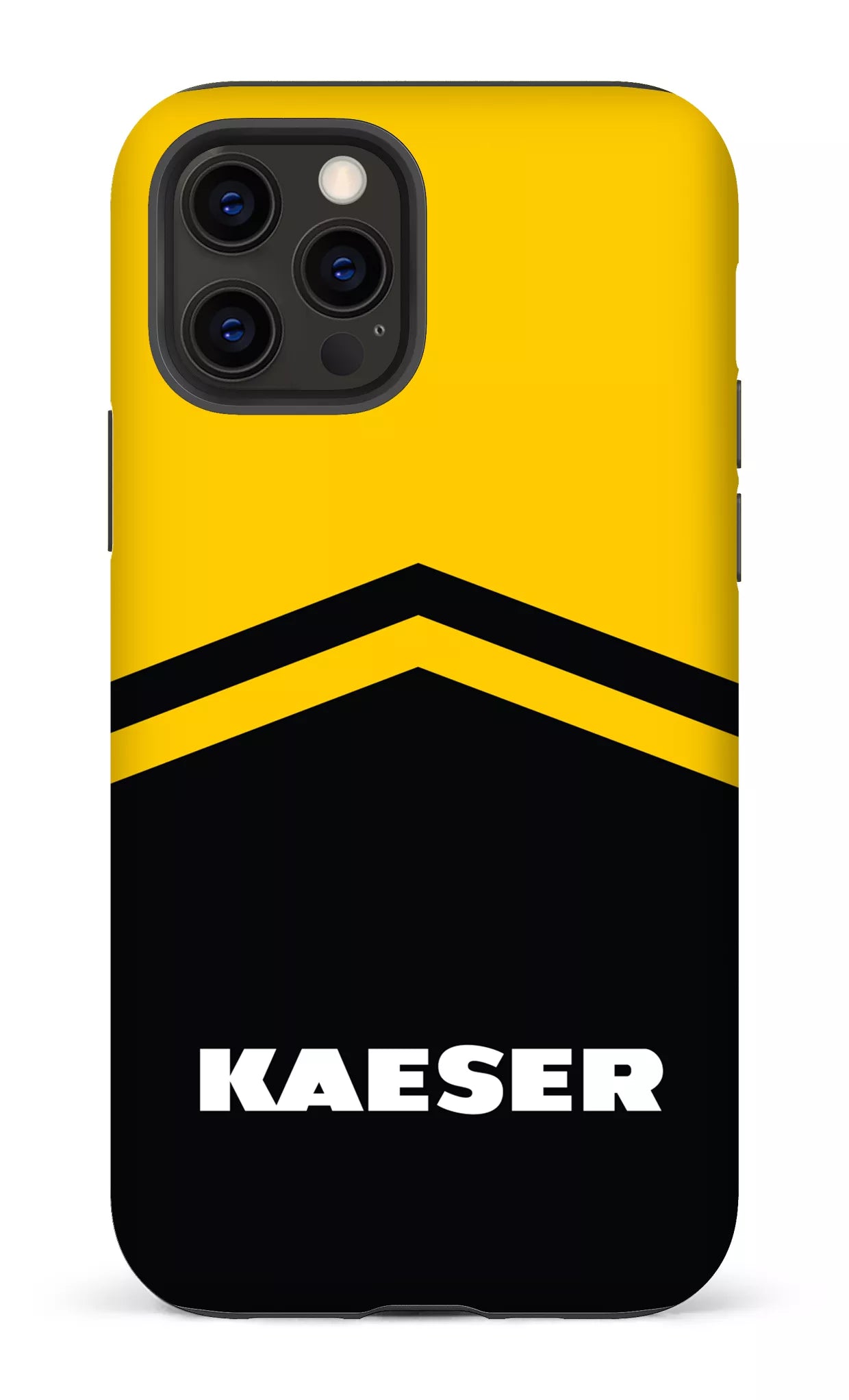 iPhone 12 Pro Tough Matte Kaeser Noir et Jaune -