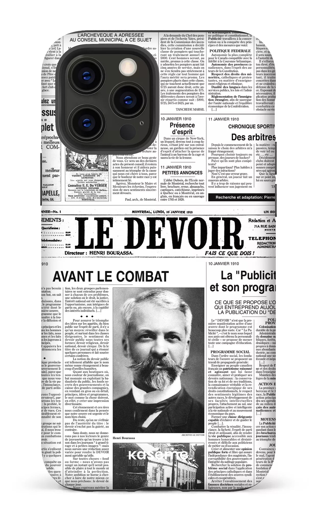 iPhone 12 Pro Tough Matte Le Devoir — Premier édito -