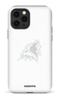 iPhone 12 Pro Tough Matte Les Huskies Blanc -