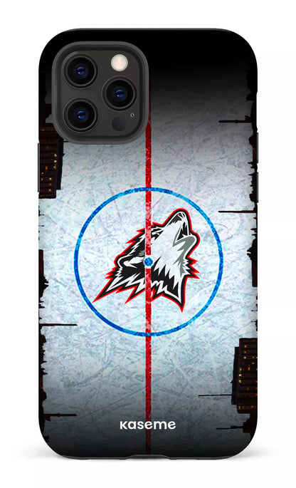 iPhone 12 Pro Tough Matte Les Huskies Patinoire -