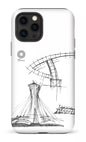 iPhone 12 Pro Tough Matte Parc Olympique - Croquis Plan Blanc -