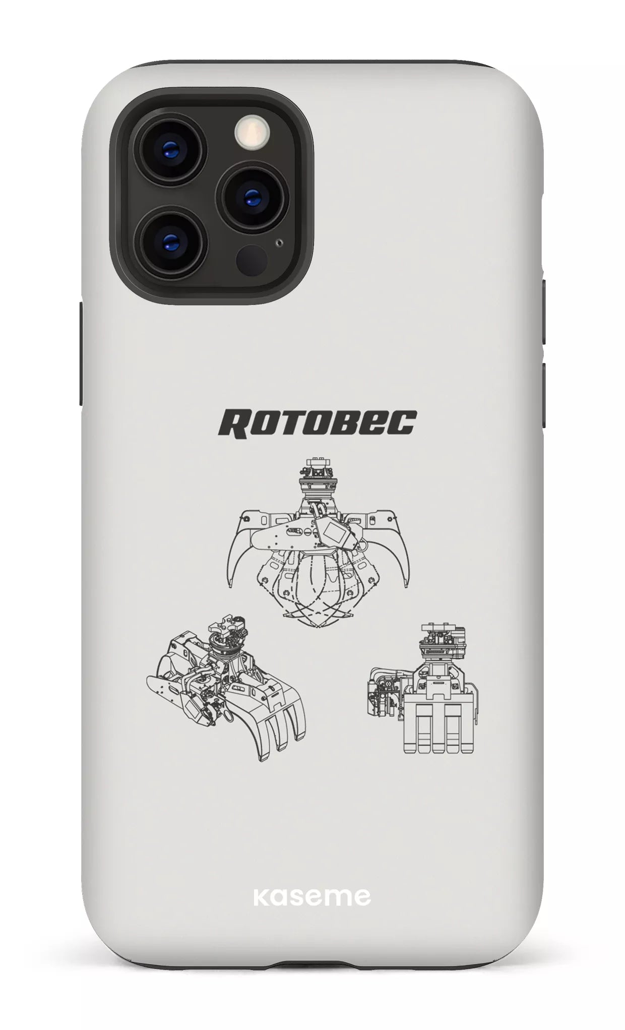 iPhone 12 Pro Tough Matte Rotobec Gris -