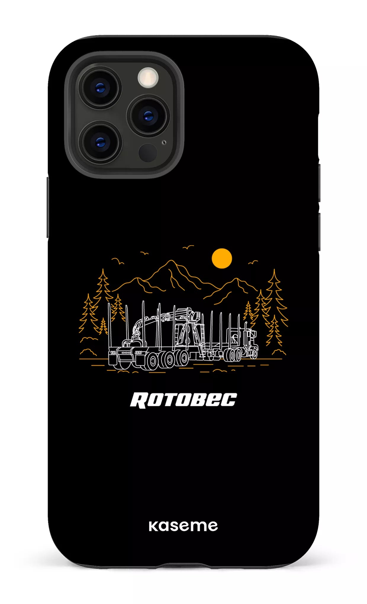 iPhone 12 Pro Tough Matte Rotobec Noir -