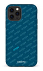 iPhone 12 Pro Tough Matte SREPE Pattern Bleu x Turquoise -