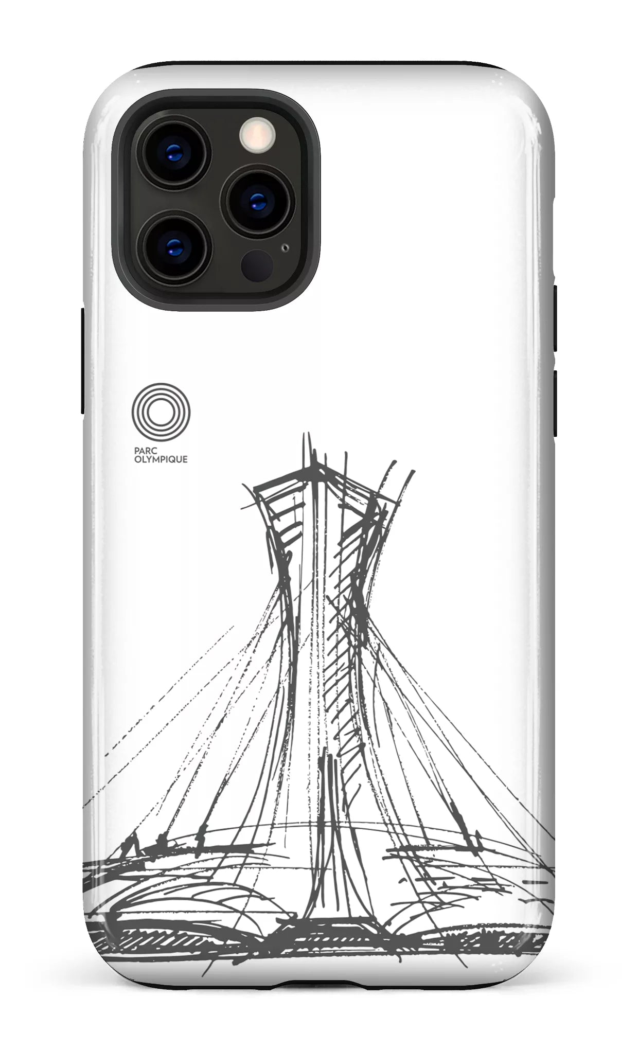 iPhone 12 Pro Tough Parc Olympique - Croquis Blanc -