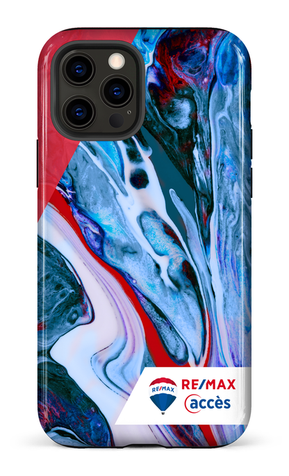 iPhone 12 Pro Tough Peinture marbrée claire -