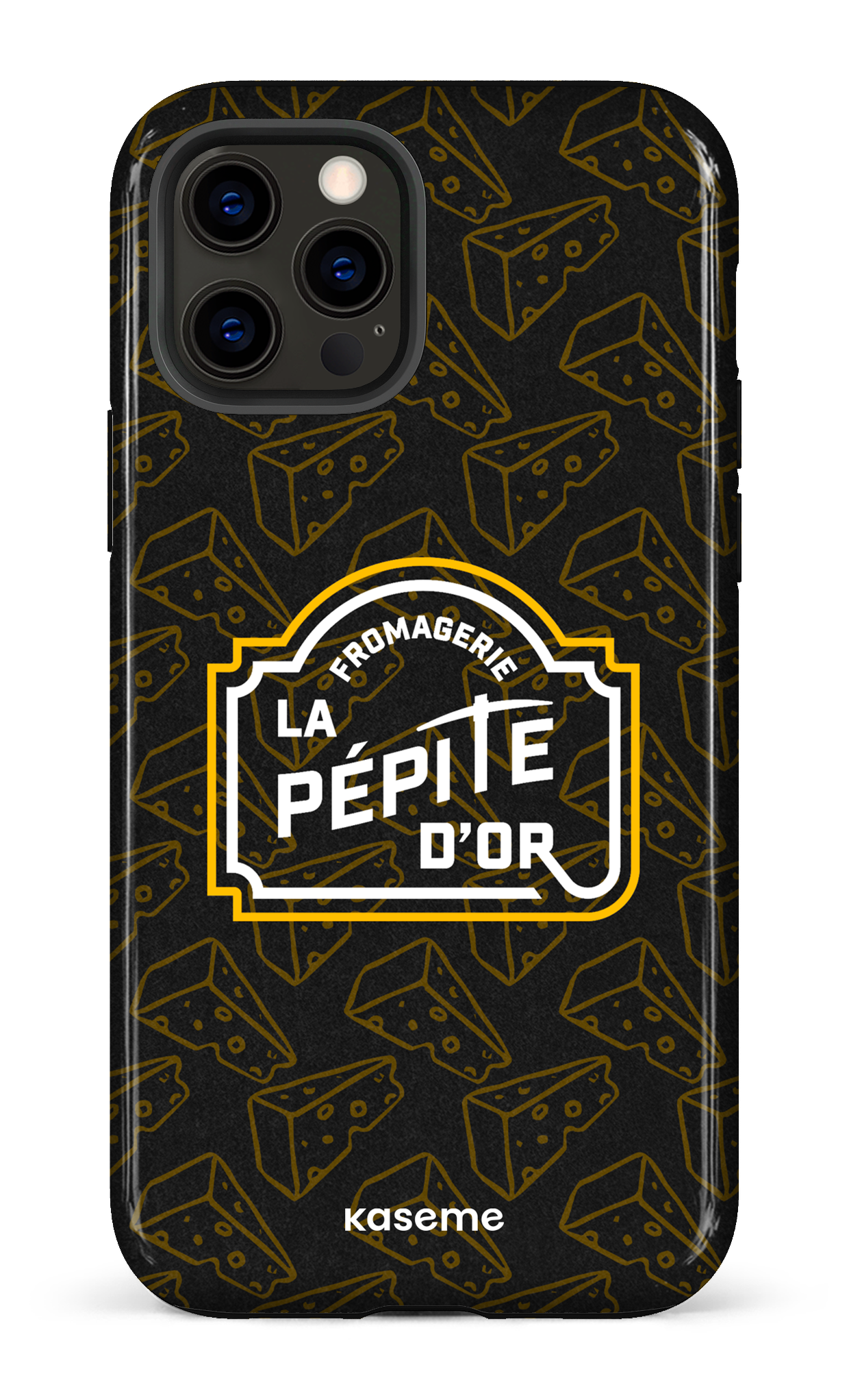 iPhone 12 Pro Tough Pépite x Fromages Noir -