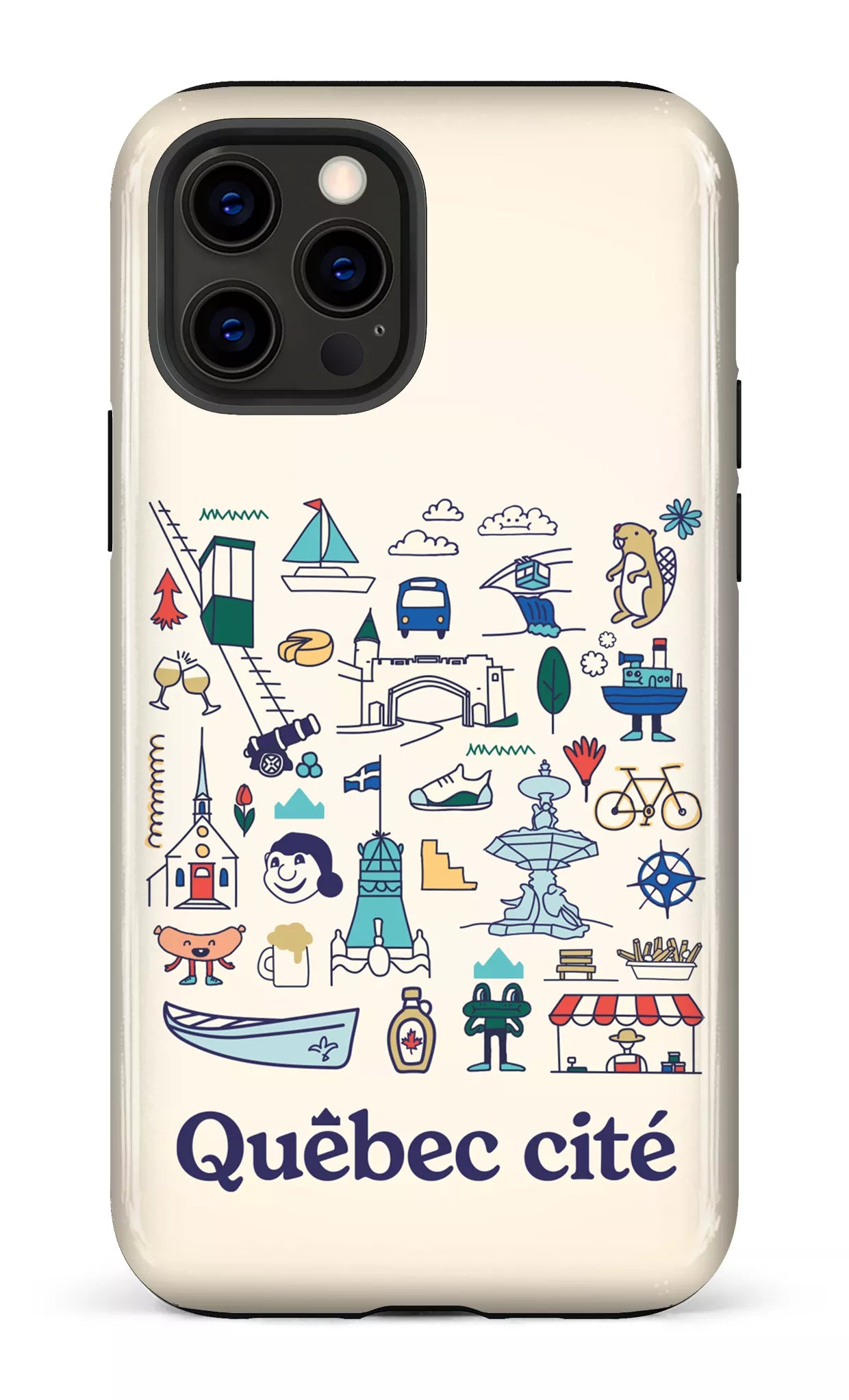 iPhone 12 Pro Tough Québec illustré -