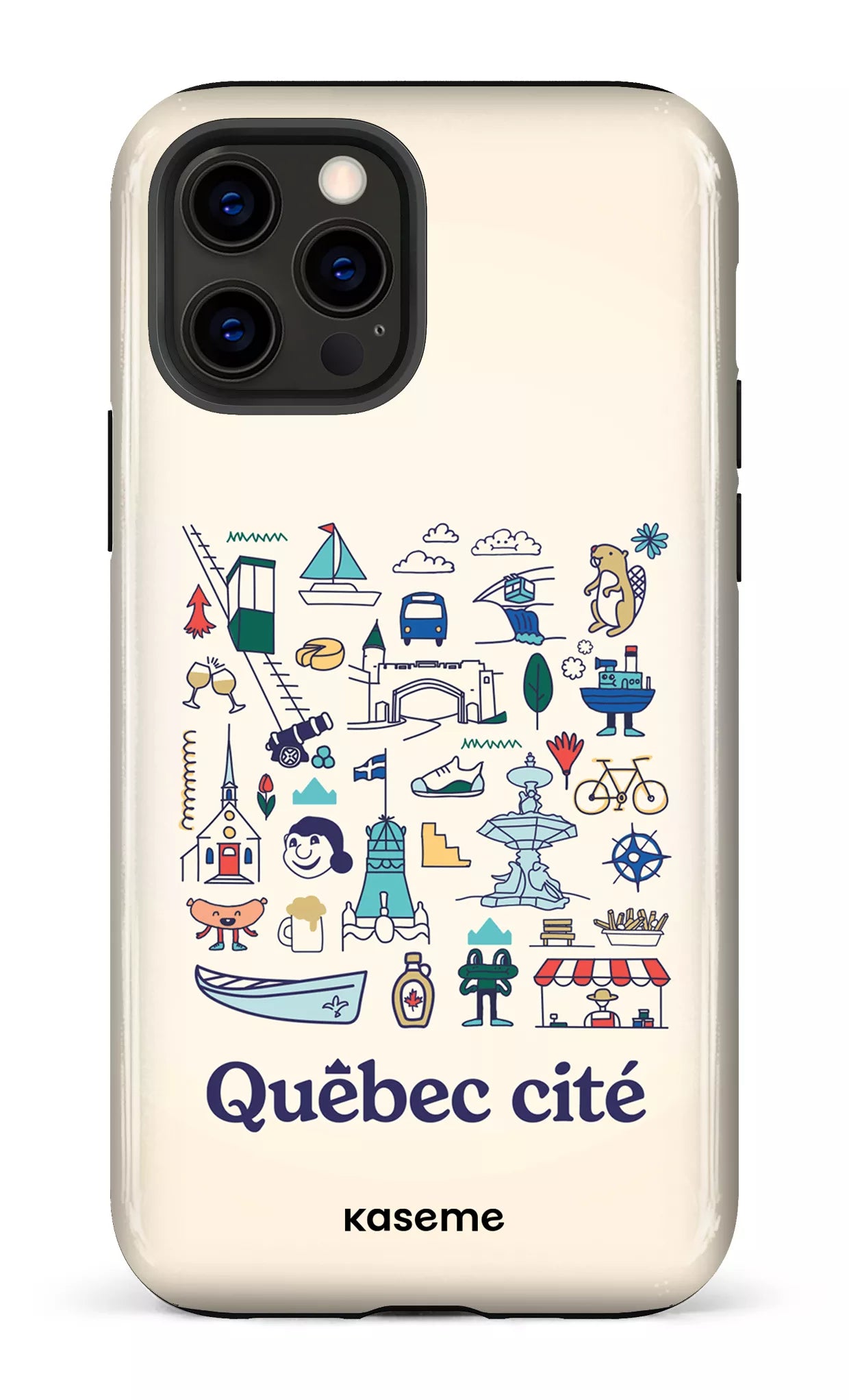 iPhone 12 Pro Tough Québec illustré -