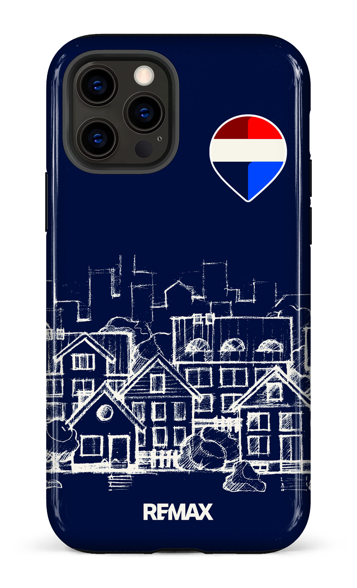 iPhone 12 Pro Tough Remax Sketch Bleu -