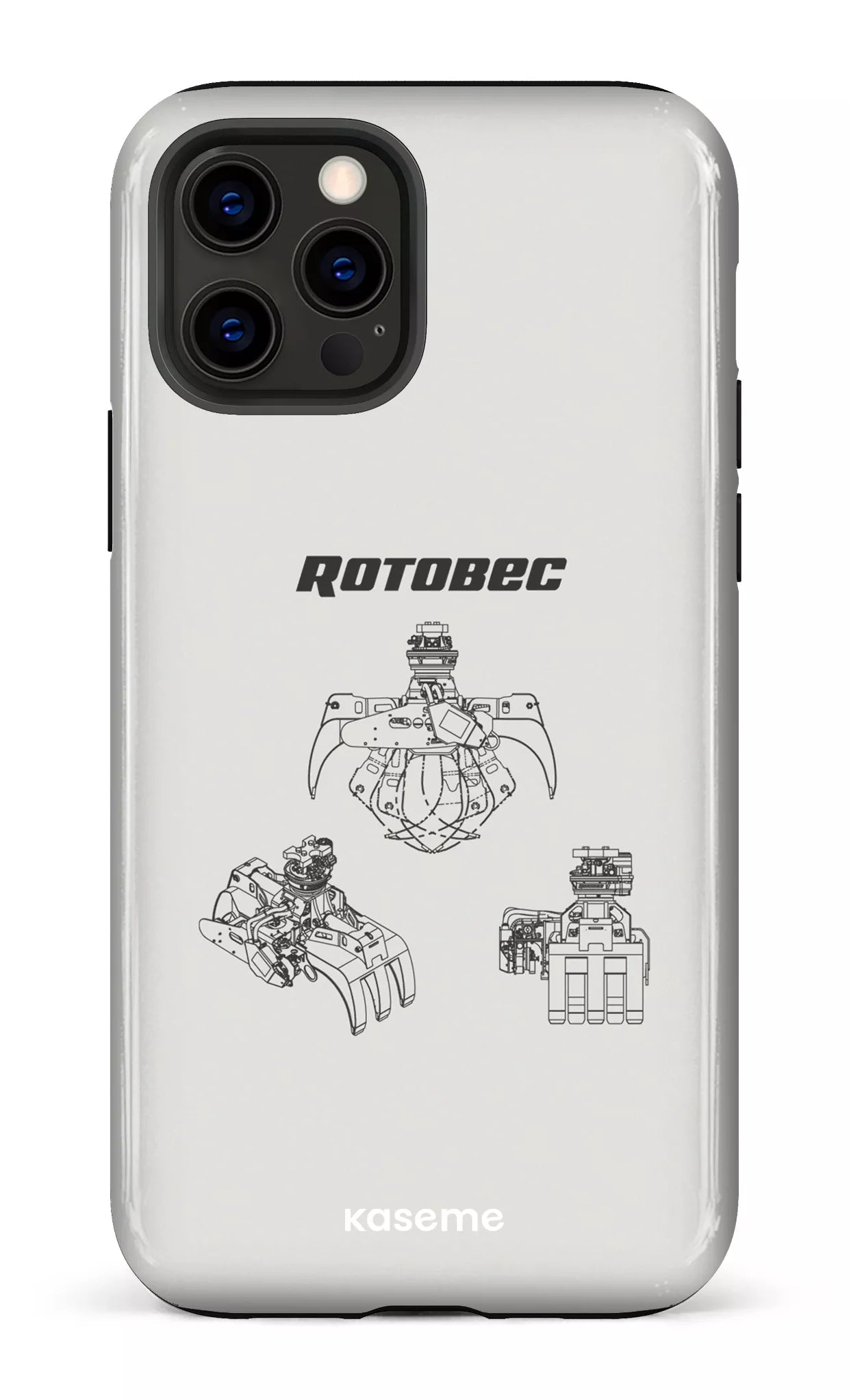iPhone 12 Pro Tough Rotobec Gris -