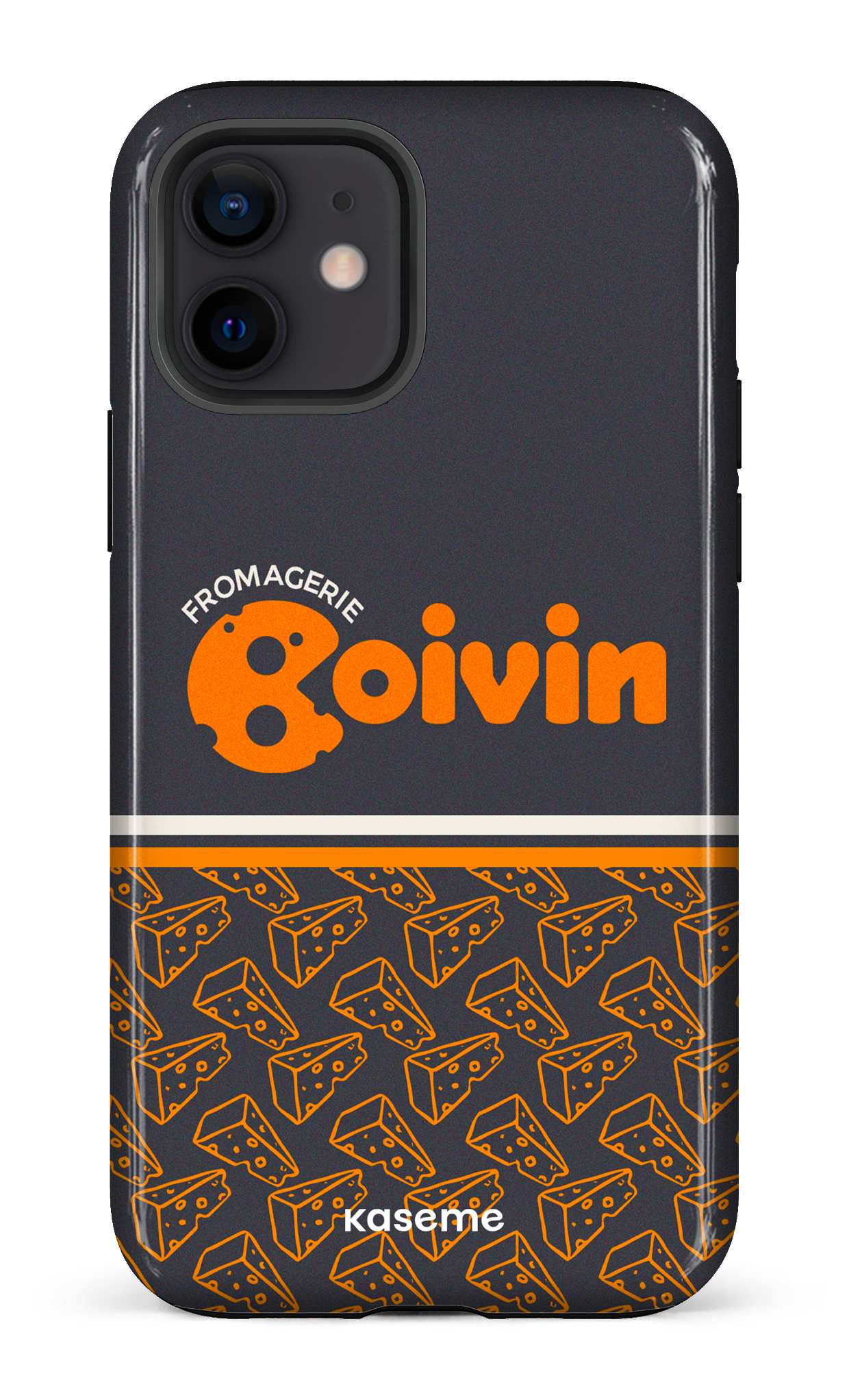 iPhone 12 Tough Boivin Gris x Fromages -