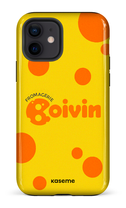 iPhone 12 Tough Boivin Jaune x Ronds -