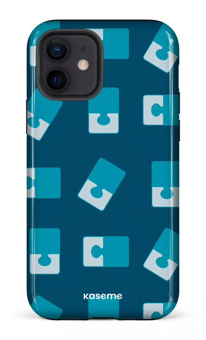 iPhone 12 Tough Casse-tête Bleu -