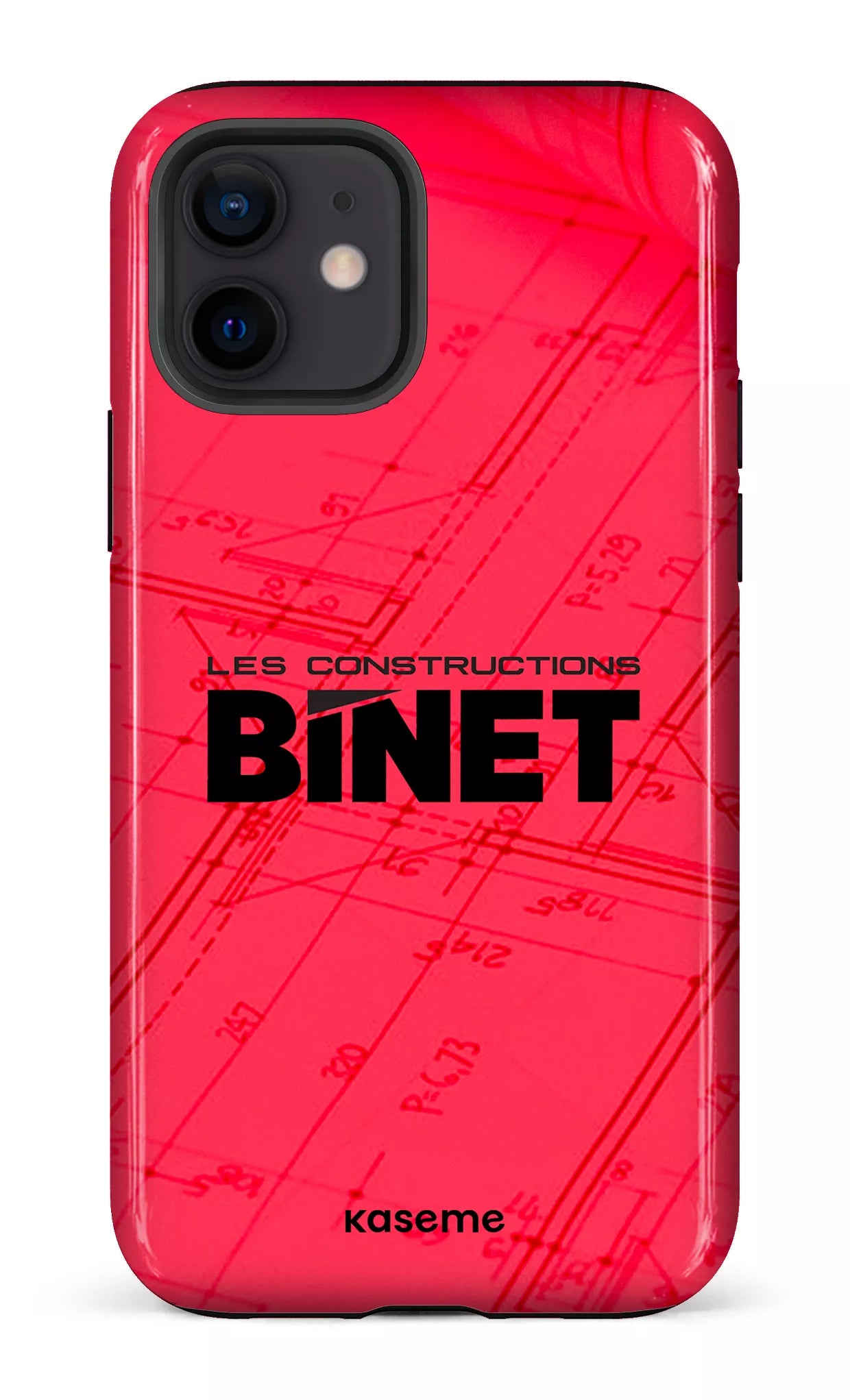 iPhone 12 Tough Constructions Binet Rouge -