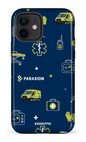 iPhone 12 Tough Icônes bleu Paraxion -