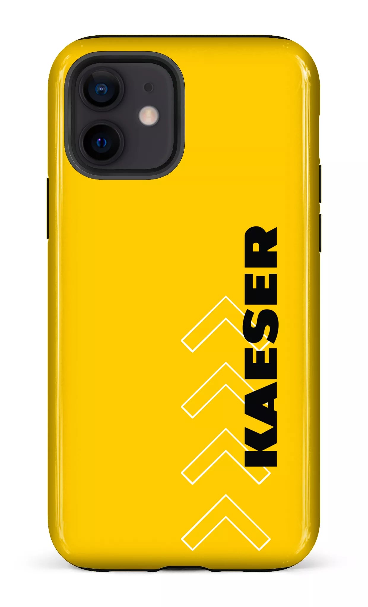 iPhone 12 Tough Kaeser Flèches Jaune -