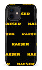 iPhone 12 Tough Kaeser Pattern Noir -
