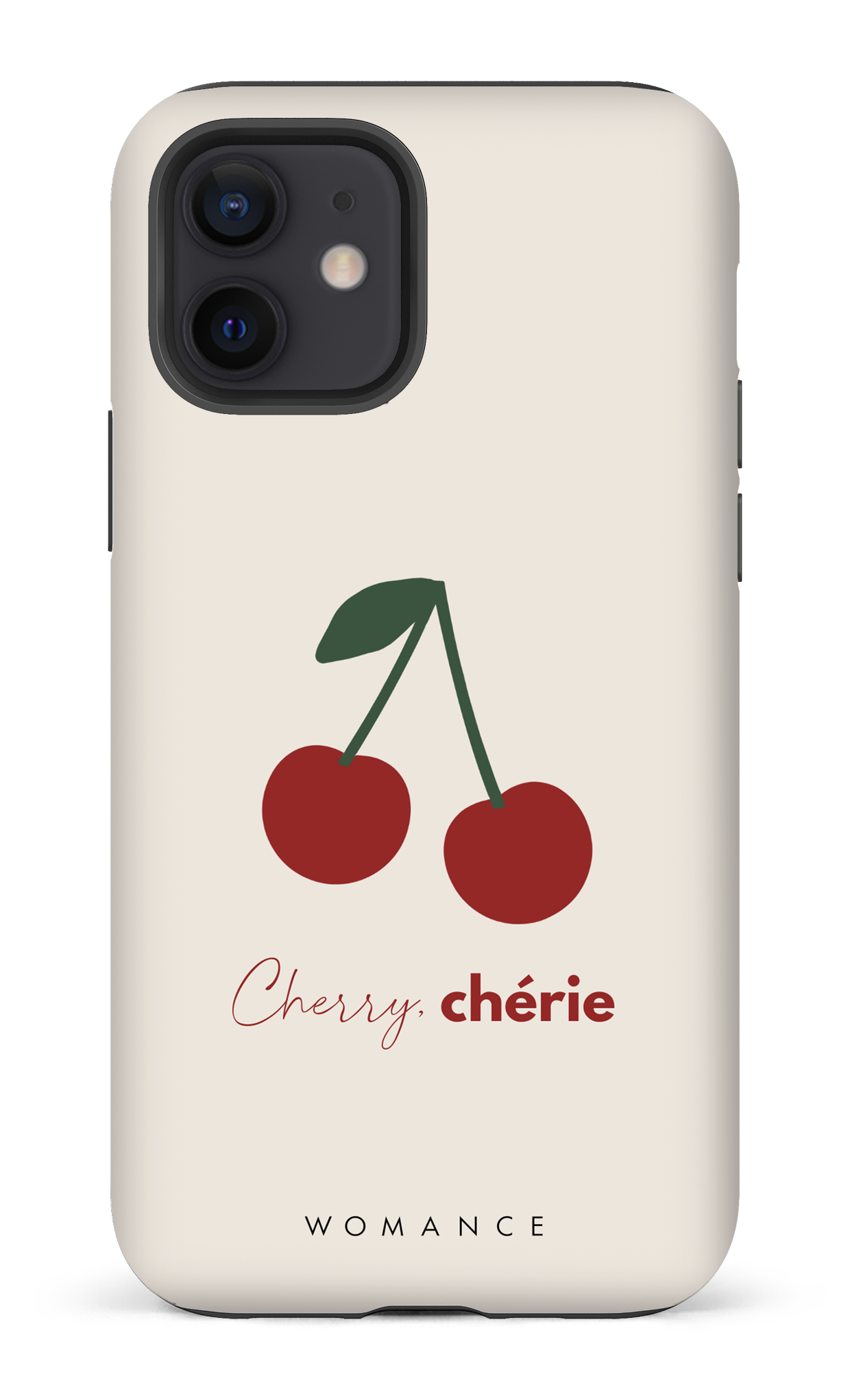 iPhone 12 Tough Matte Cherry, chérie -