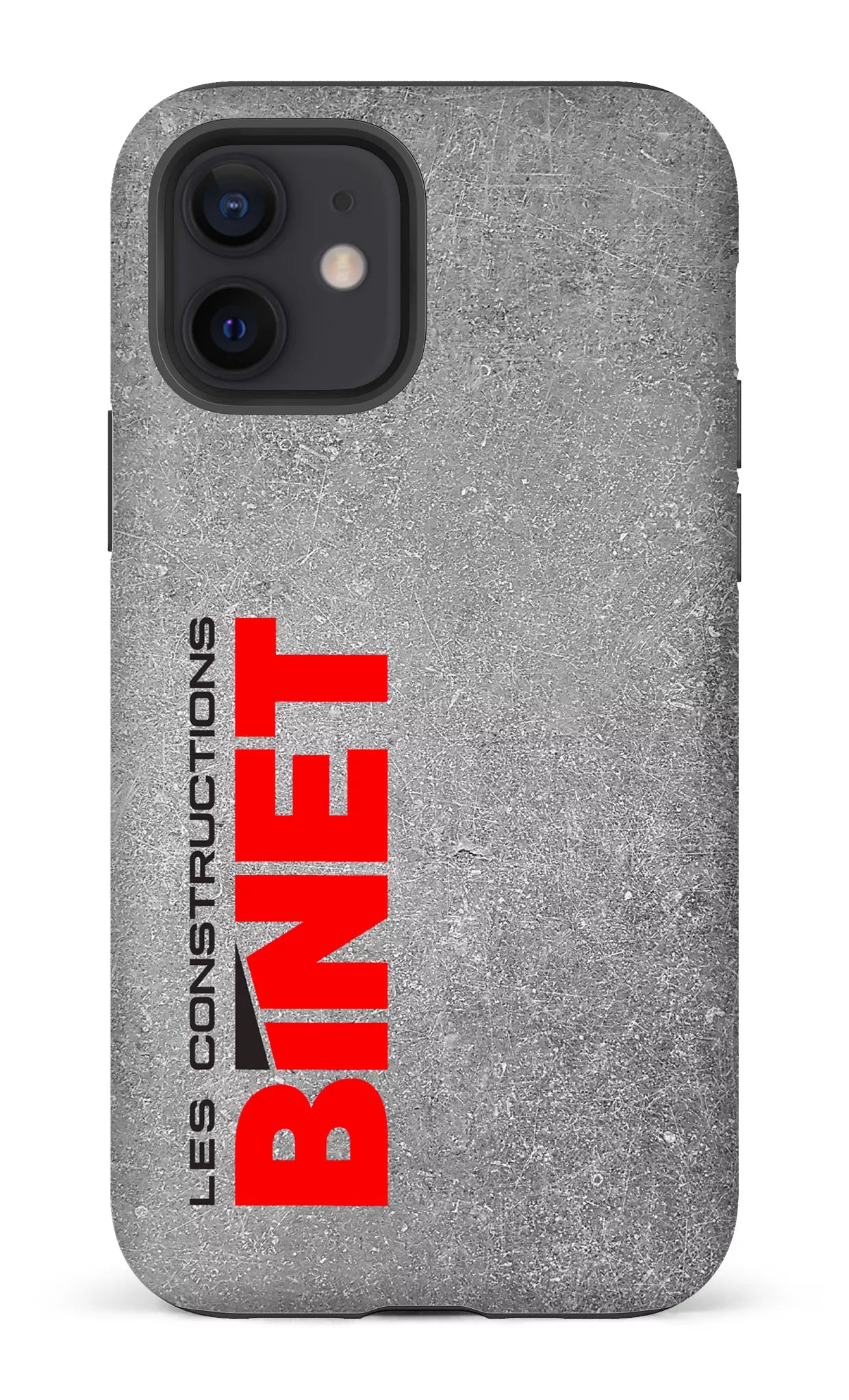 iPhone 12 Tough Matte Constructions Binet Gris -