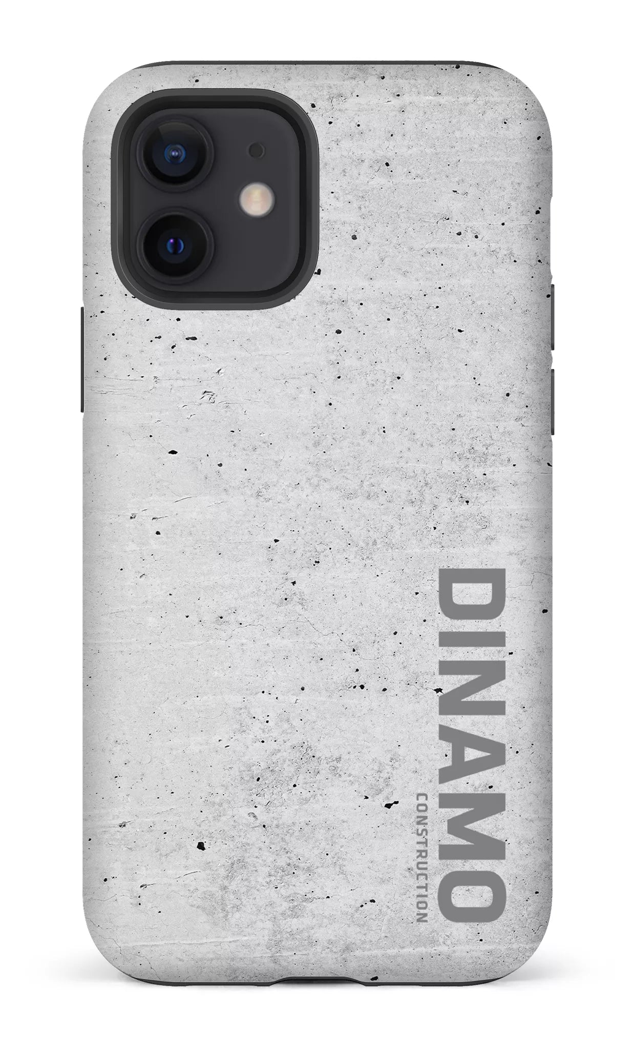 iPhone 12 Tough Matte Dinamo Gris x Logo Gris -