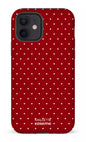 iPhone 12 Tough Matte Ditsy Rouge x Mallette -
