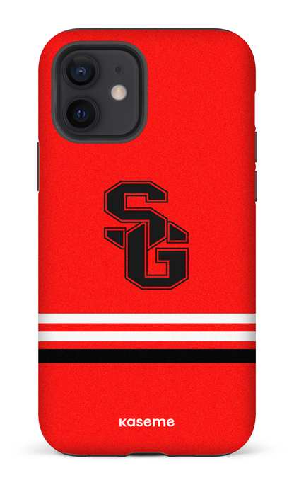 iPhone 12 Tough Matte Dragons PSG Rouge -