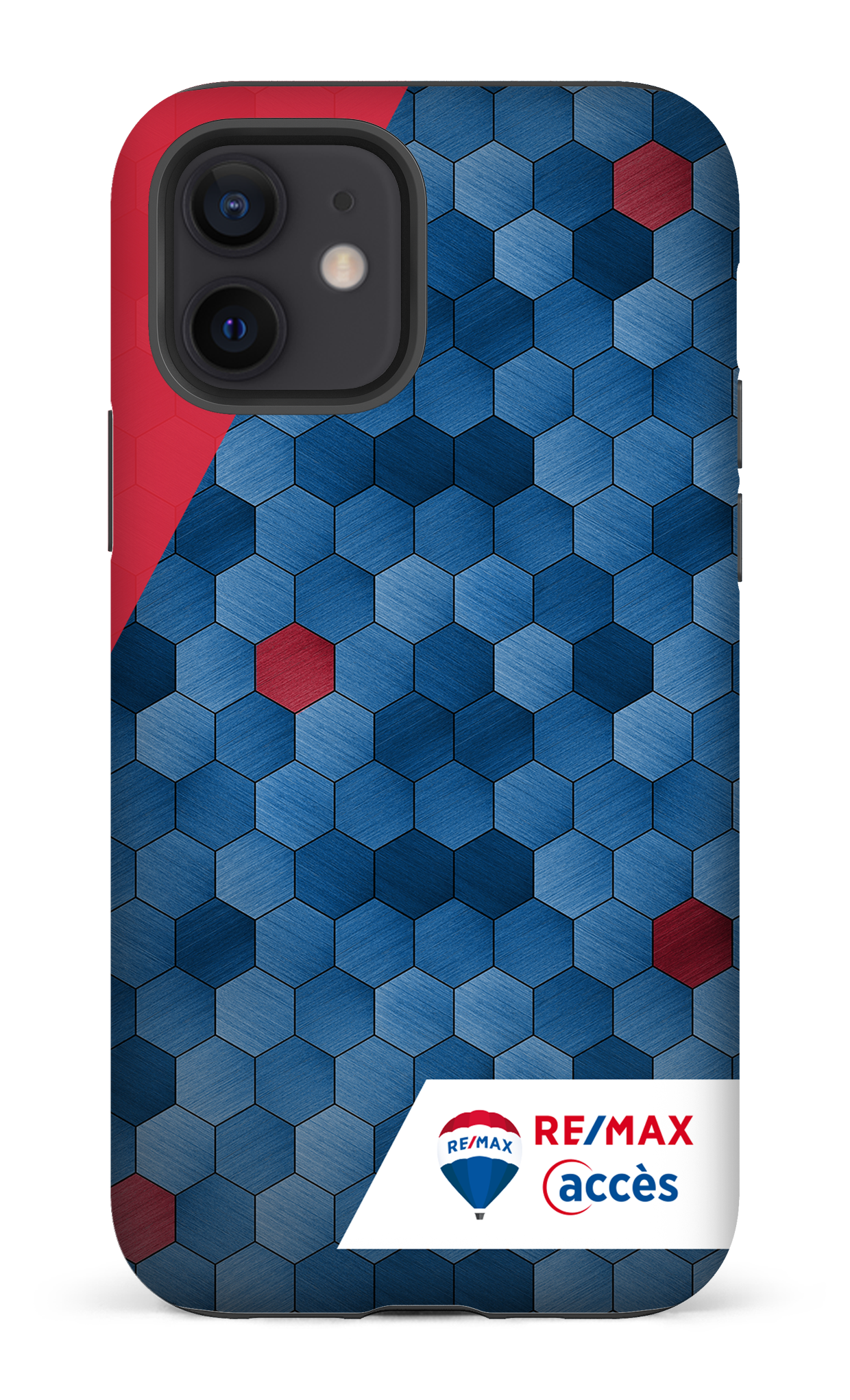 iPhone 12 Tough Matte Exagones texturés -