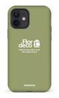 iPhone 12 Tough Matte Flordeco logo Sauge -