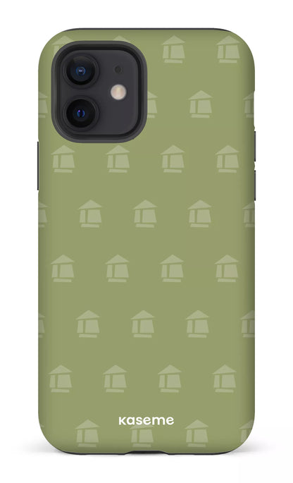 iPhone 12 Tough Matte Flordeco motif sauge -
