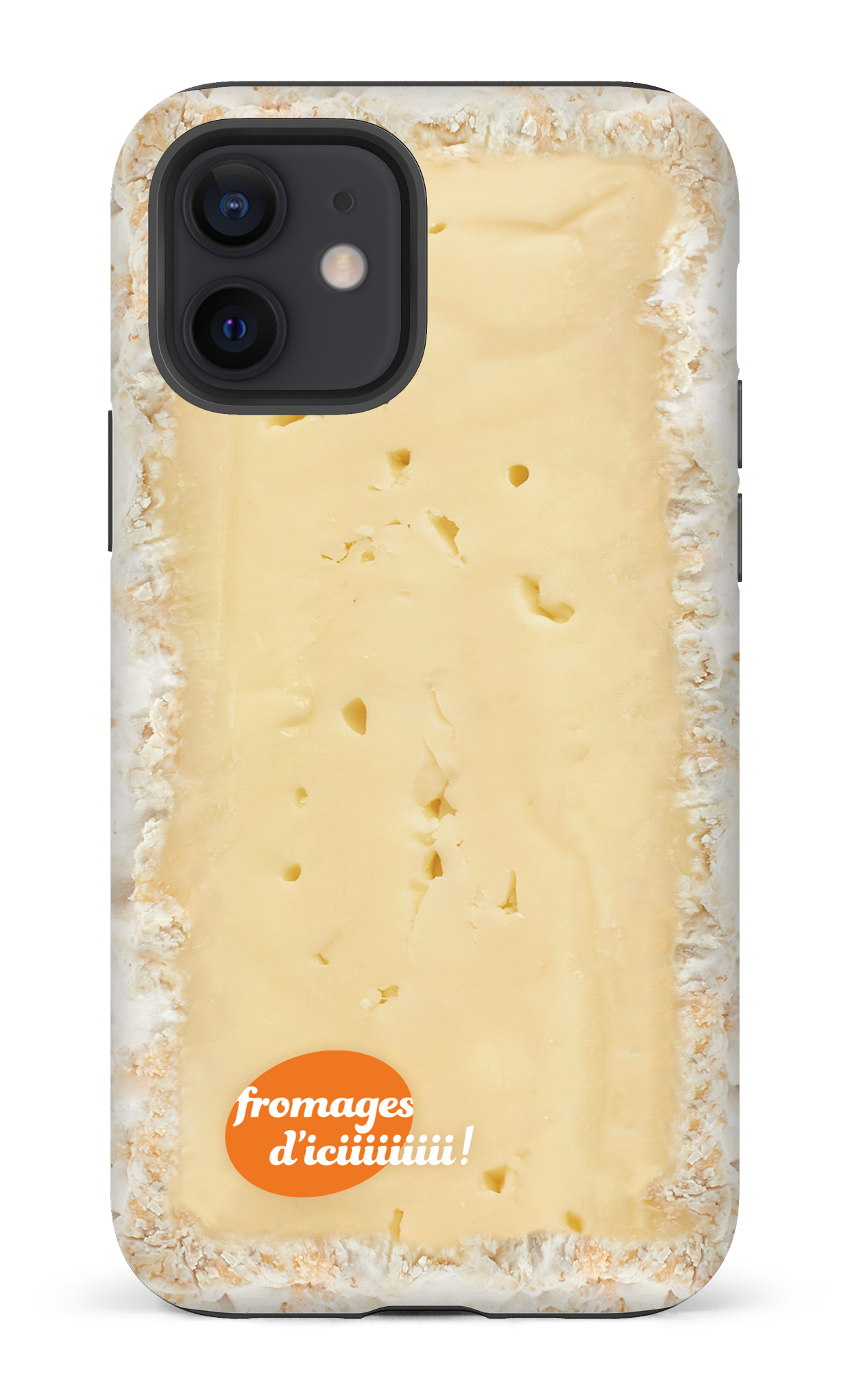 iPhone 12 Tough Matte Fromage Brie Logo -