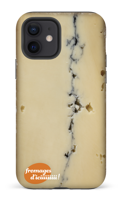 iPhone 12 Tough Matte Fromage Cendré Logo -