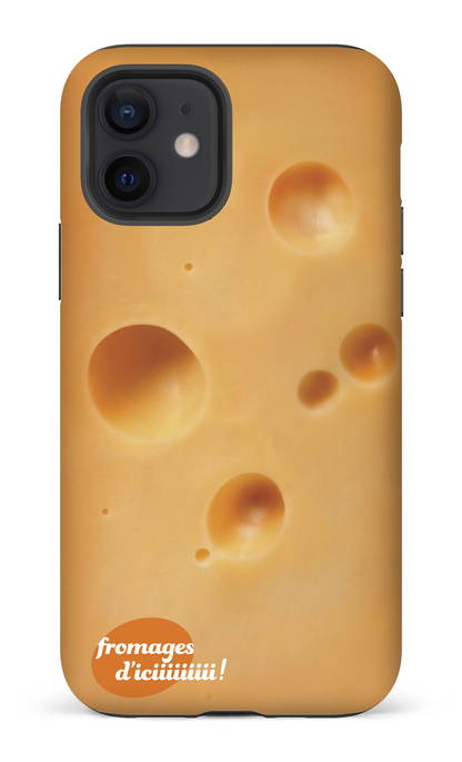 iPhone 12 Tough Matte Fromage Suisse Logo -