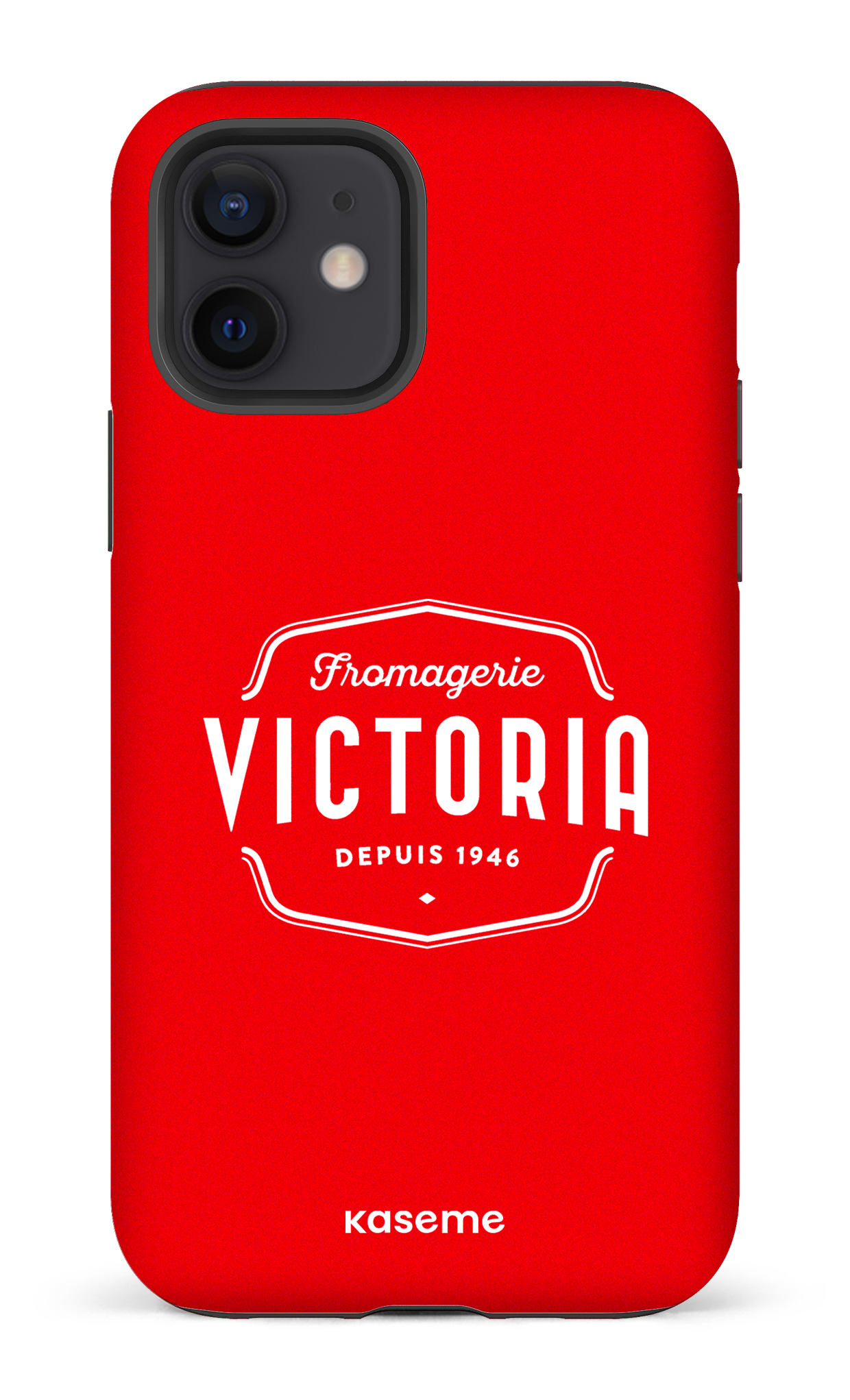 iPhone 12 Tough Matte Fromagerie Victoria Rouge -
