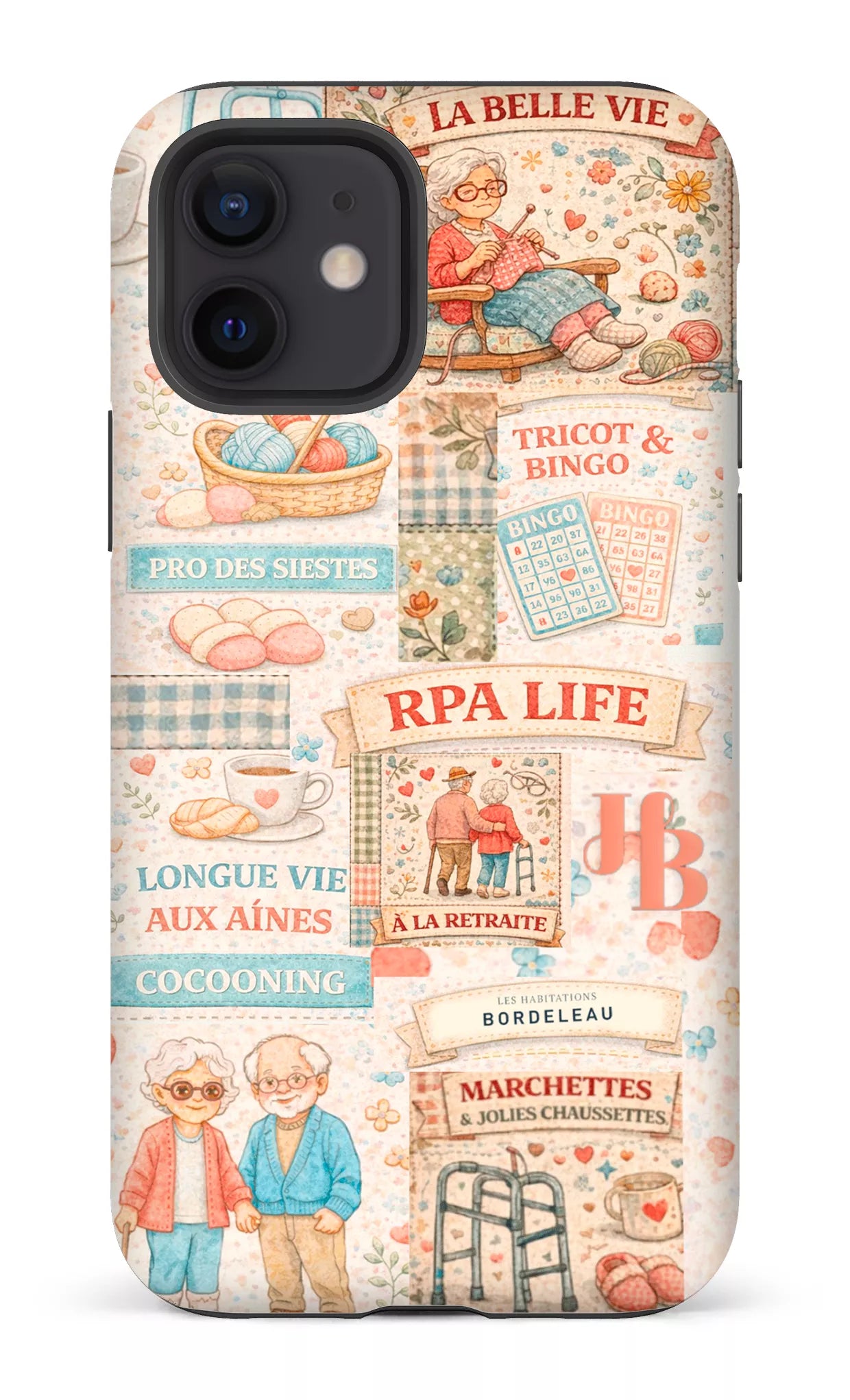 iPhone 12 Tough Matte HB Courtepointe -