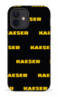 iPhone 12 Tough Matte Kaeser Pattern Noir -