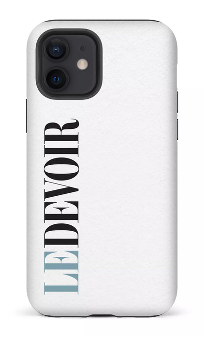 iPhone 12 Tough Matte Le Devoir Blanc -