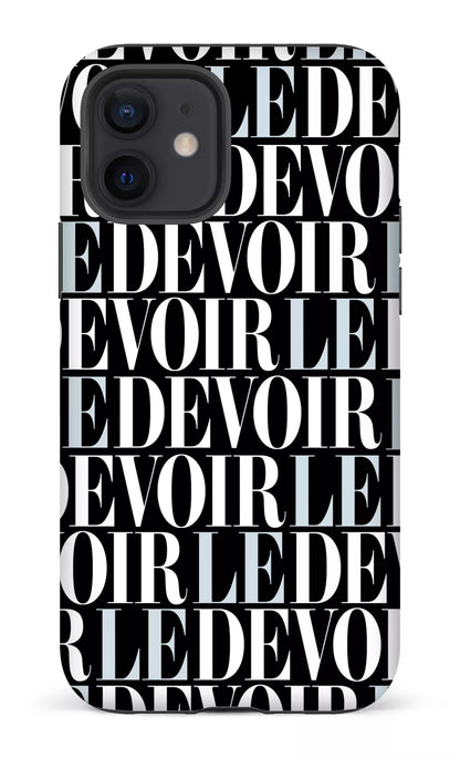 iPhone 12 Tough Matte Le Devoir — Gros logos -